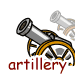 英単語イラスト artillery