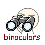 英単語イラスト binoculars