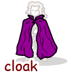 英単語イラスト cloak