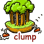 英単語イラスト clump