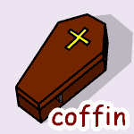 英単語イラスト coffin