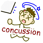 英単語イラスト concussion