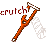 英単語イラスト crutch