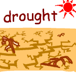 英単語イラスト drought
