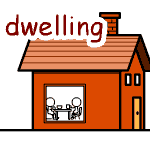 英単語イラスト dwelling