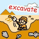 excavate