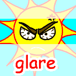 英単語イラスト glare