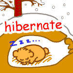 英単語イラスト hibernate