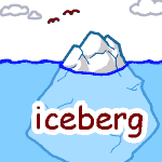 英単語イラスト iceberg