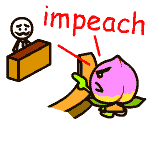 英単語イラスト impeach