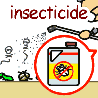 insecticide の意味 英語イラスト