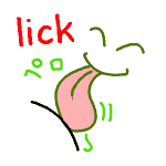 英単語イラスト lick