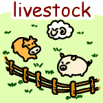 英単語イラスト livestock