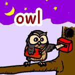 英単語イラスト owl