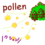 英単語イラスト pollen