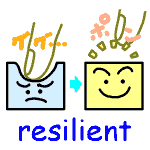 英単語イラスト resilient