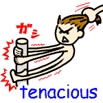 英単語イラスト tenacious
