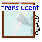 英単語イラスト translucent