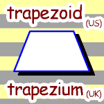 英単語イラスト trapezoid