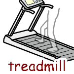 英単語イラスト treadmill