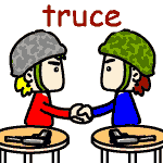英単語イラスト truce
