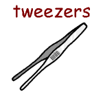 英単語イラスト tweezers