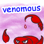 英単語イラスト venomous