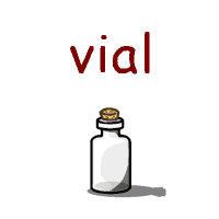 vial の意味 英語イラスト