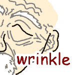 英単語イラスト wrinkle